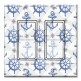 Printed Decora 2 Gang Rocker Style Switch with matching Wall Plate - Nautical