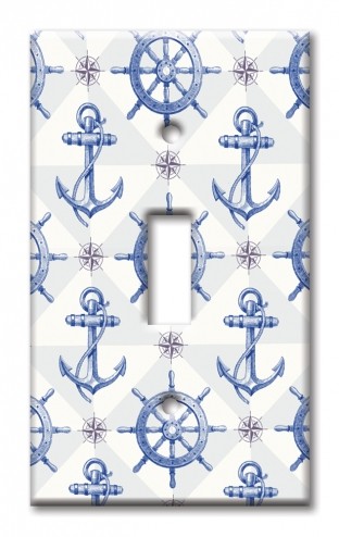 Art Plates - Decorative OVERSIZED Switch Plates & Outlet Covers - Nautical