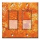 Printed Decora 2 Gang Rocker Style Switch with matching Wall Plate - Fall Tie Dye