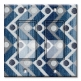 Printed Decora 2 Gang Rocker Style Switch with matching Wall Plate - Zig Zag