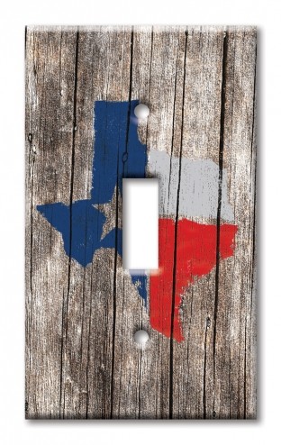 Art Plates - Decorative OVERSIZED Switch Plate - Outlet Cover - Texas Map