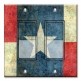 Printed Decora 2 Gang Rocker Style Switch with matching Wall Plate - Texas Flag