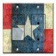 Printed 2 Gang Decora Switch - Outlet Combo with matching Wall Plate - Texas Flag