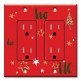 Printed 2 Gang Decora Duplex Receptacle Outlet with matching Wall Plate - Ho Ho Ho