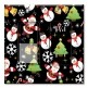 Printed 2 Gang Decora Switch - Outlet Combo with matching Wall Plate - Christmas Wrap