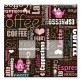 Printed Decora 2 Gang Rocker Style Switch with matching Wall Plate - Coffee Montage