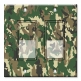 Printed Decora 2 Gang Rocker Style Switch with matching Wall Plate - Camo