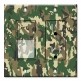 Printed 2 Gang Decora Switch - Outlet Combo with matching Wall Plate - Camo