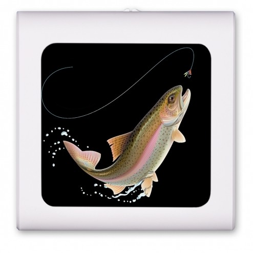 Leaping Fish (black) - #844