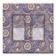 Printed Decora 2 Gang Rocker Style Switch with matching Wall Plate - Lavender Paisley
