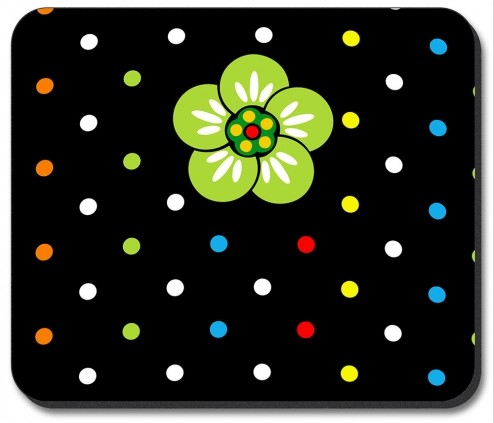 Polka Dots with Flower - #848