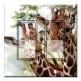 Printed Decora 2 Gang Rocker Style Switch with matching Wall Plate - Giraffes