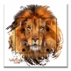 Printed 2 Gang Decora Duplex Receptacle Outlet with matching Wall Plate - Wild Life Lion