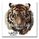 Printed 2 Gang Decora Duplex Receptacle Outlet with matching Wall Plate - Wild Life Tiger