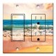 Printed 2 Gang Decora Switch - Outlet Combo with matching Wall Plate - Beach