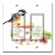 Printed Decora 2 Gang Rocker Style Switch with matching Wall Plate - Bird At Tea Time