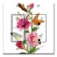 Printed 2 Gang Decora Switch - Outlet Combo with matching Wall Plate - Butterflies on Roses