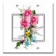 Printed Decora 2 Gang Rocker Style Switch with matching Wall Plate - Hummingbirds In Flowers