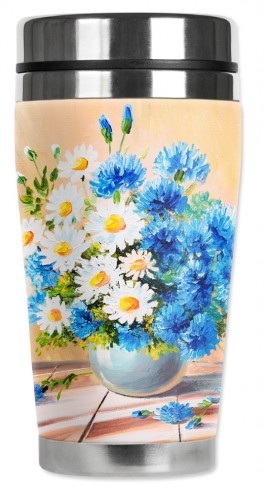 Blue & White Dasies - #8536