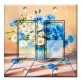 Printed Decora 2 Gang Rocker Style Switch with matching Wall Plate - Blue and White Daises