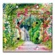 Printed 2 Gang Decora Duplex Receptacle Outlet with matching Wall Plate - Flower Garden