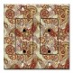 Printed 2 Gang Decora Duplex Receptacle Outlet with matching Wall Plate - Red Paisley