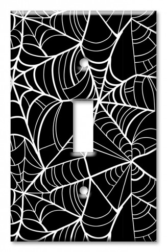Art Plates - Decorative OVERSIZED Switch Plate - Outlet Cover - Spider Web