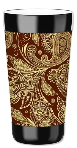 Yellow & Brown Paisley - #858