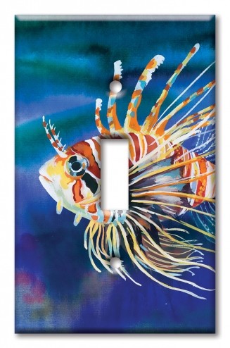 Art Plates - Decorative OVERSIZED Wall Plates & Outlet Covers - Clown Fish