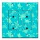 Printed 2 Gang Decora Duplex Receptacle Outlet with matching Wall Plate - Sea Turtles