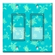 Printed Decora 2 Gang Rocker Style Switch with matching Wall Plate - Sea Turtles