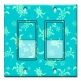 Printed Decora 2 Gang Rocker Style Switch with matching Wall Plate - Sea Turtles
