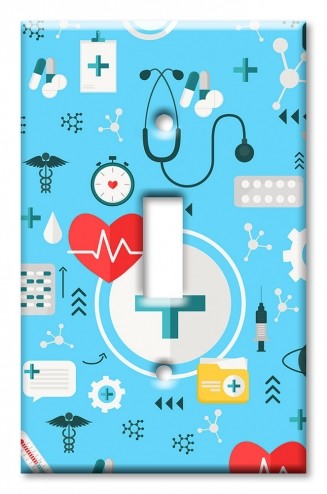 Art Plates - Decorative OVERSIZED Switch Plates & Outlet Covers - Medical Supplies