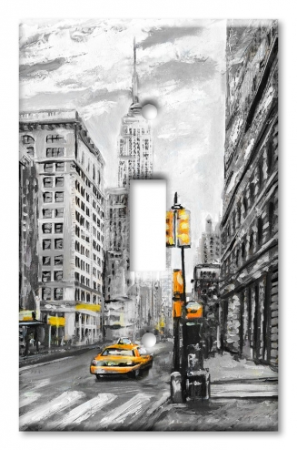Art Plates - Decorative OVERSIZED Switch Plates & Outlet Covers - Love From New York
