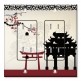 Printed 2 Gang Decora Duplex Receptacle Outlet with matching Wall Plate - Asian