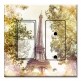 Printed 2 Gang Decora Switch - Outlet Combo with matching Wall Plate - Eiffel Tower
