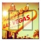 Printed Decora 2 Gang Rocker Style Switch with matching Wall Plate - Las Vegas Sign