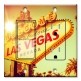 Printed 2 Gang Decora Switch - Outlet Combo with matching Wall Plate - Las Vegas Sign