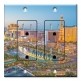 Printed 2 Gang Decora Duplex Receptacle Outlet with matching Wall Plate - Las Vegas Skyline