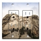 Printed 2 Gang Decora Duplex Receptacle Outlet with matching Wall Plate - Mount Rushmore