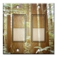 Printed Decora 2 Gang Rocker Style Switch with matching Wall Plate - The Redwoods