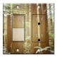 Printed 2 Gang Decora Switch - Outlet Combo with matching Wall Plate - The Redwoods