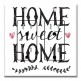 Printed 2 Gang Decora Duplex Receptacle Outlet with matching Wall Plate - Home Sweet Home