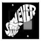 Printed Decora 2 Gang Rocker Style Switch with matching Wall Plate - Neve Stop