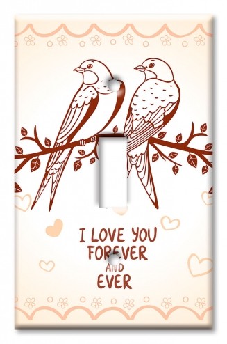 Art Plates - Decorative OVERSIZED Switch Plates & Outlet Covers - Love You Forever