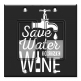 Printed Decora 2 Gang Rocker Style Switch with matching Wall Plate - Save Water Drink Wine