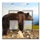 Printed Decora 2 Gang Rocker Style Switch with matching Wall Plate - Brown Bear