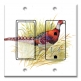 Printed 2 Gang Decora Switch - Outlet Combo with matching Wall Plate - Pheasant