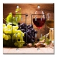 Printed 2 Gang Decora Duplex Receptacle Outlet with matching Wall Plate - Wine and Cheese