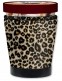 Mugzie - Ice Cream - Pint Sized - Deluxe Thick Neoprene Cozy Sleeve Cover Insulator - Small Leopard Spots